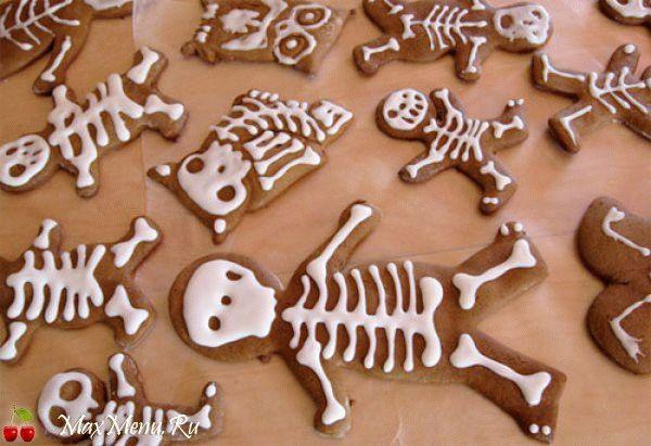 Печенье на Хэллоуин: Скелетики